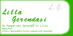 lilla gerendasi business card